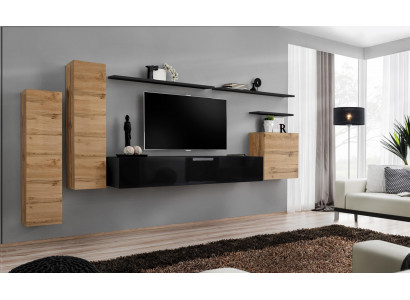 Set de meubles de salon de luxe Unité murale de designer Étagère murale Armoire murale Mobilier