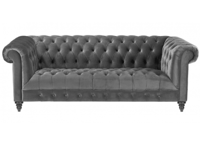 Gris Trois Places Tissu Chesterfield Design Canapés Rembourrage Canapés nouvel Créatif