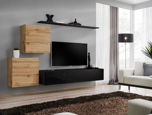 Unité murale de concepteur Mobilier de salon Étagères murales Stand TV de luxe Buffet Moderne