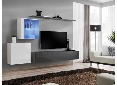 Unité murale meuble en bois armoire murale étagère murale designer meuble complet designer