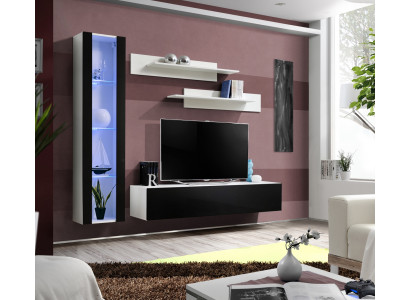 Ensemble de luxe 4 pièces Meuble mural de designer Meubles de salon Meuble TV Ameublement Mobilier