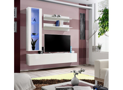 Ensemble de meubles de meuble bas TV complet Ensemble de mobilier de designer Meuble bas suspendu 4 pièces