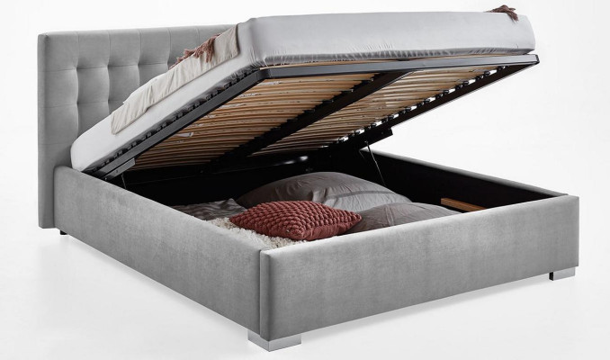 Meubles en bois Double Gris Conception de chambre élégante Tissu classique Meubles -