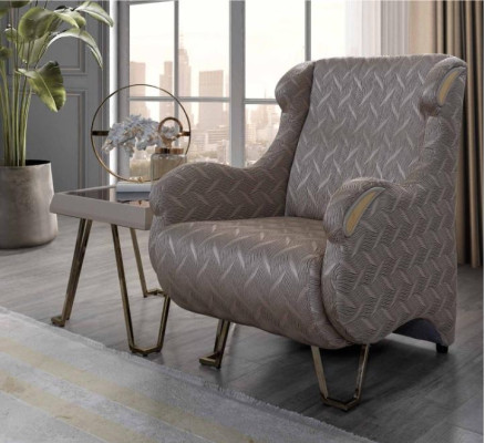 Ensemble de canapé marron-beige 3+3+1 places Table basse design Table d'appoint.