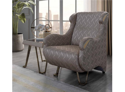 Tauper Fauteuil designer Fauteuil de luxe Mobilier rembourré Salon Siège unique Moderne