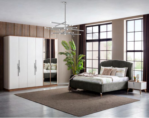 Meuble de style Armoire de luxe Armoires de chambre moderne en bois Armoire nouvelle