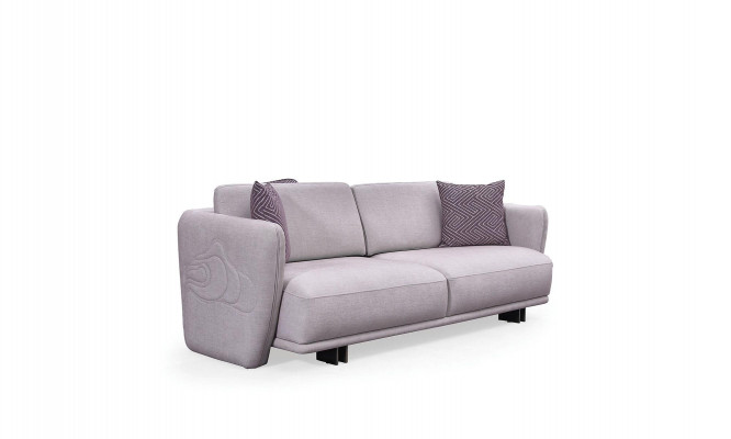 Canapé trois places Canapé en tissu gris 3 places Canapé en tissu Canapé rembourré Design