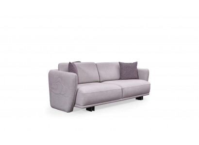 Canapé trois places Canapé en tissu gris 3 places Canapé en tissu Canapé rembourré Design