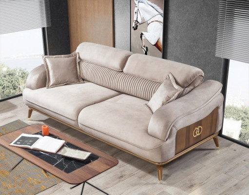 Luxe Canapé Deux Places Trois Places Salon Ensemble Fauteuil Tapisserie Ameublement Meubles Neufs