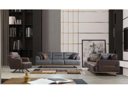 Mobilier complet Canapé trois places Canapé de salon Fauteuil rembourré neuf