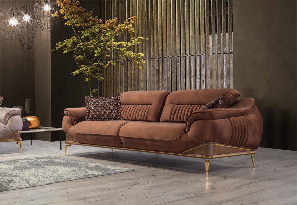 Ensemble canapé moderne Canapé Trois places Fauteuil de luxe Mobilier Salon