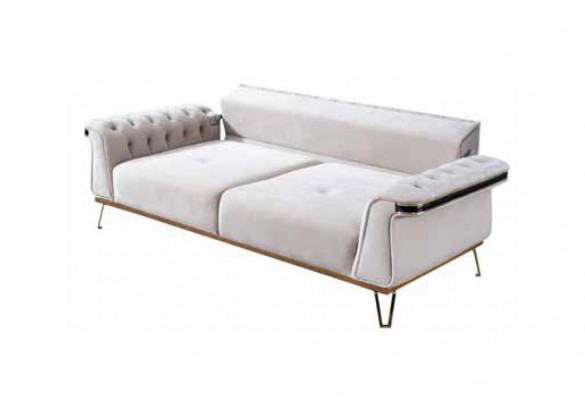 Canapé trois places de luxe, canapé moderne de designer, mobilier rembourré de salon