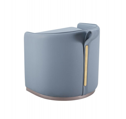 Fauteuil Tabouret en cuir Design moderne de luxe Mobilier de salon en cuir