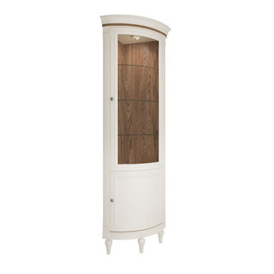 Vitrine d'angle Vitrine Armoire Vitrines Salon Vitrines de salon Design Bois neuf