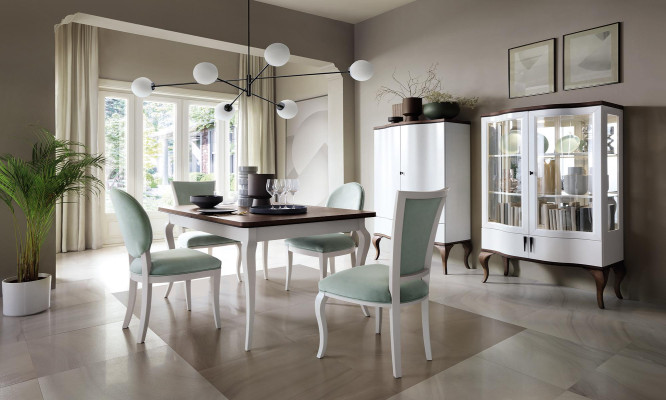 Table à manger de designer de luxe Table en bois Extensible 140/330cm Meubles de salle à manger Salon neufs