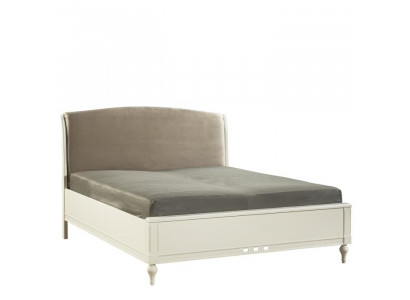 Lit Lits Lit double Chambre Revêtement en cuir Textile Lits doubles neufs Textile