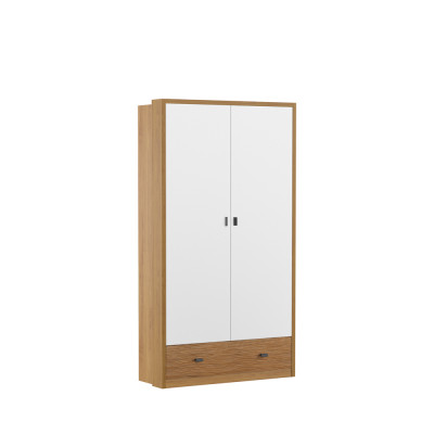 Armoire de chambre avec portes flottantes de 117 cm, armoires à vêtements avec portes coulissantes.