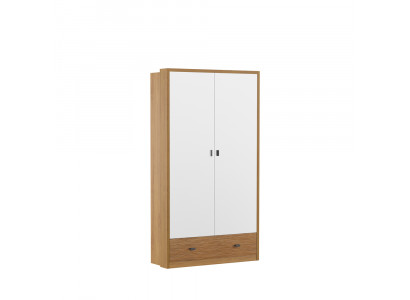 Armoire de chambre avec portes flottantes de 117 cm, armoires à vêtements avec portes coulissantes.