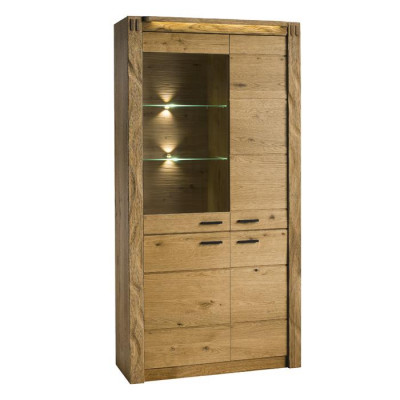 Vitrine Armoire Commode Salon Étagère en verre Vitrines Étagères Bois Armoires nouvel