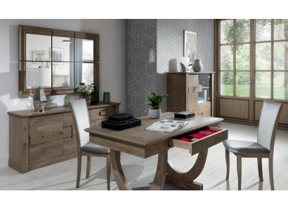 Designer Commode Buffet Haut Etagère Armoire Commodes Buffet Salon Bois