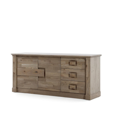 Designer Commode Buffet Haut Etagère Armoire Commodes Buffet Salon Bois