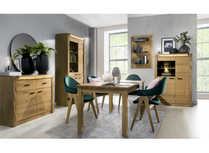 Table en bois à design extensible Table à manger Salon Tables en bois neuves 160/200cm nouveauté