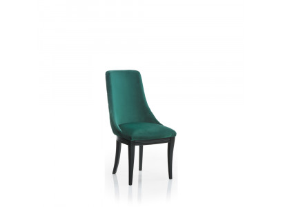 Fauteuil vert 2x de luxe Classique Salle à manger Chaise Chaises Siège Moderne Bois Massif