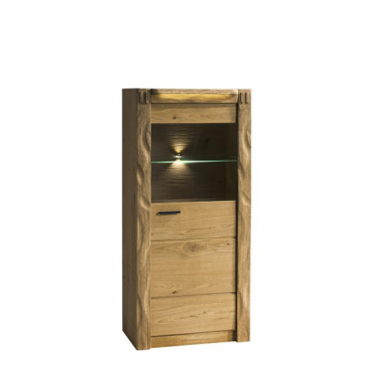 Armoire murale Vitrines Armoire vitrée Design en verre Haute armoire en bois Meubles de salon