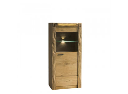 Armoire murale Vitrines Armoire vitrée Design en verre Haute armoire en bois Meubles de salon