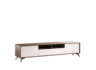 Meuble TV Buffet Meuble TV Mural Laqué Meuble TV Basse LED Cabinet de Base Cabinet TV