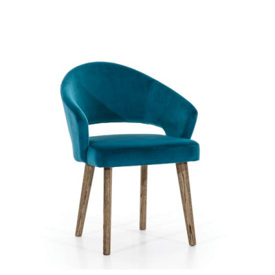 Fauteuil design à un seul siège avec rembourrage pour chaises rembourrées.