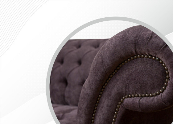 xxl Grand canapé Chesterfield 265cm Canapé 4 places en cuir