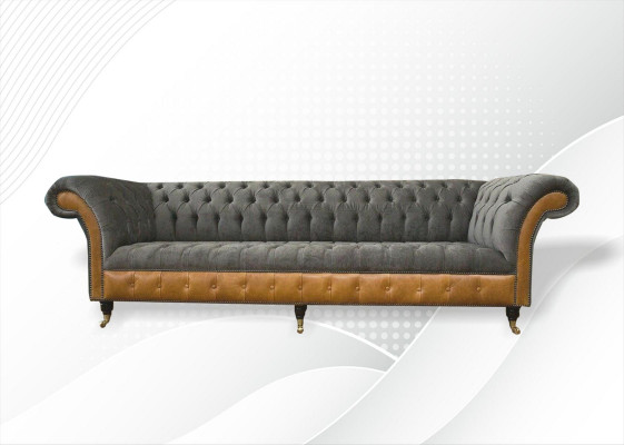 xxl Canapés Chesterfield Revêtement Conception De Luxe Canapé 4 Places Canapés en Cuir