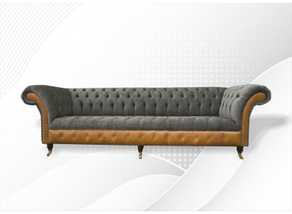 xxl Canapés Chesterfield Revêtement Conception De Luxe Canapé 4 Places Canapés en Cuir