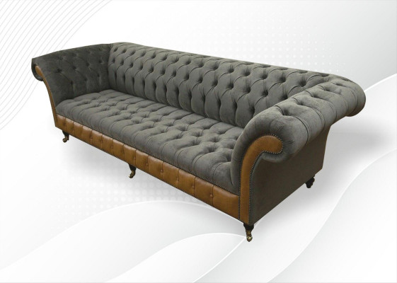 xxl Canapés Chesterfield Revêtement Conception De Luxe Canapé 4 Places Canapés en Cuir