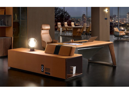 Bureau de coin du patron, bureau, mobilier de bureau, design de décoration de chambre pratique