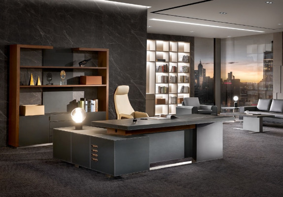 Ensemble de bureau comprenant fauteuil, table décorative, mobilier complet 3 pièces