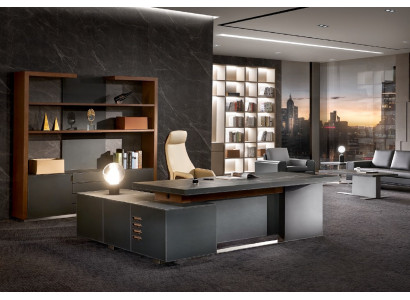 Ensemble de bureau comprenant fauteuil, table décorative, mobilier complet 3 pièces