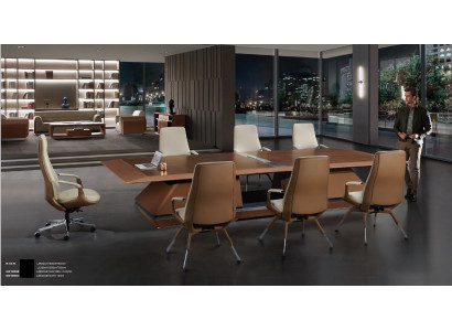 Table de conférence salle de réunion + 6x chaises tables de formation tables 7 pièces.