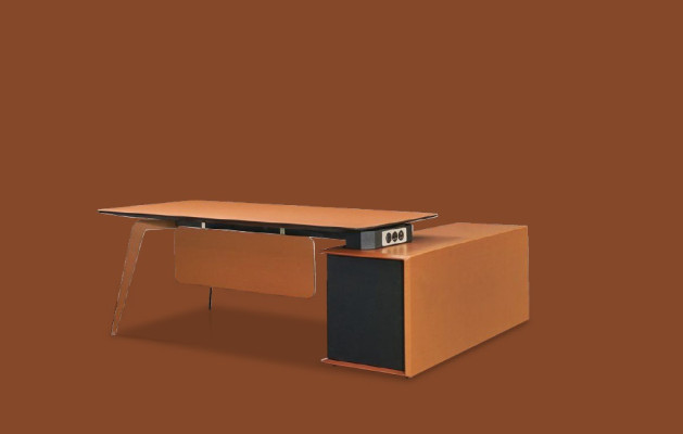 Ensemble de bureau 3 pièces. Suite de bureau Table Chef Placard Fauteuil Mobilier