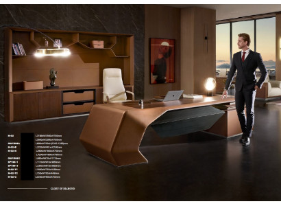 Ensemble de bureau de concepteur Salle de travail Étagère Table Armoire Ensemble complet Mobilier