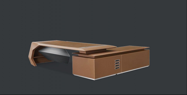 Ensemble de bureau de concepteur Salle de travail Étagère Table Armoire Ensemble complet Mobilier