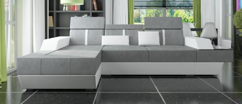Canape en tissu Canape d'angle Canape en textile Canape + USB Paysage vivant Tapisserie sur mesure