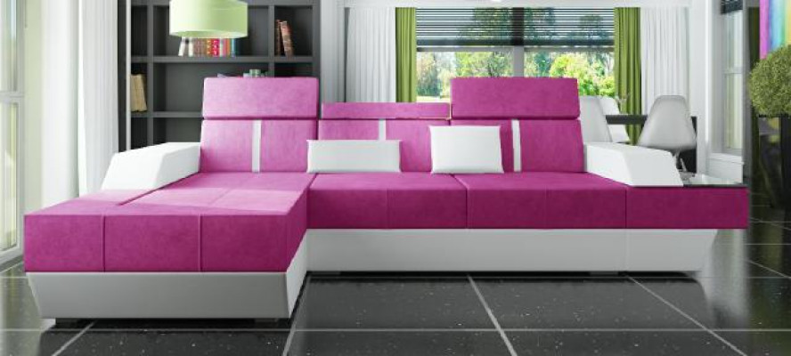 Canape en tissu Canape d'angle Canape en textile Canape + USB Paysage vivant Tapisserie sur mesure