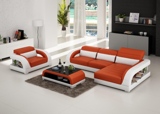 Canapé en cuir Canapé canapé en cuir Fauteuil Suite Ensemble de fauteuils en cuir Canapé design