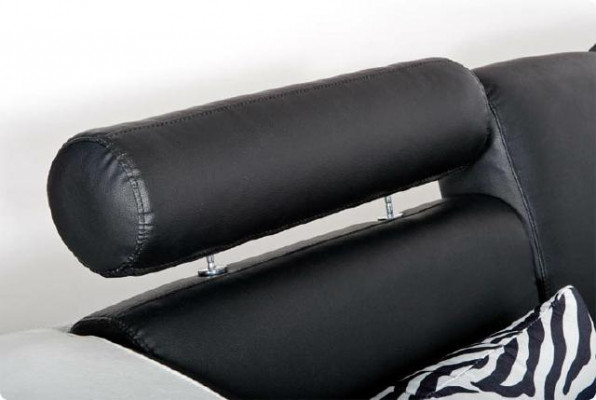 CANAPÉ EN CUIR DESIGNER, CANAPÉ EN CUIR, CANAPÉ D'ANGLE, ENSEMBLE DE CANAPÉ, CANAPÉ DE PAYSAGE DE VIE, NOIR, NEUF