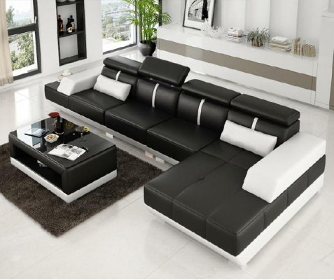 Canapé d'angle Paysage de vie Canapé Rembourrage en forme de L Suite Canapé d'angle Canapés XXL Sofas