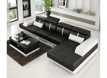 Canapé d'angle Paysage de vie Canapé Rembourrage en forme de L Suite Canapé d'angle Canapés XXL Sofas