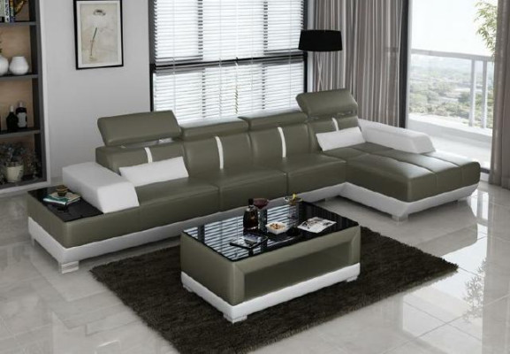 Canapé d'angle Paysage de vie Canapé Rembourrage en forme de L Suite Canapé d'angle Canapés XXL Sofas