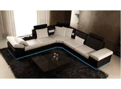 Canapé en cuir Canapé Canapé Canapé Vivant Canapé d'angle Suite Design Canapé Moderne K5014B